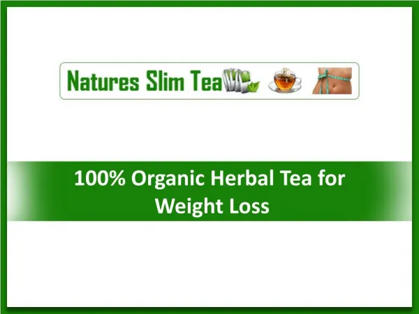 100% Organic Herbal Tea for Weight Loss