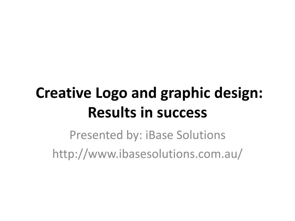 creative logo and graphic design results in success