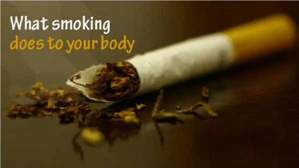 How Smoking Affects Your Body Parts