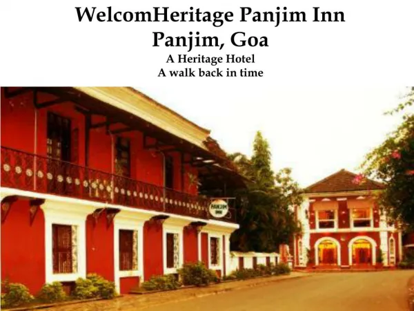 WelcomHeritage Panjim Inn - A Heritage Hotel in Goa