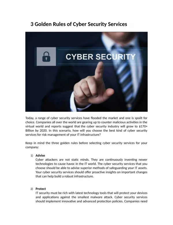 Cyber Security Services USA