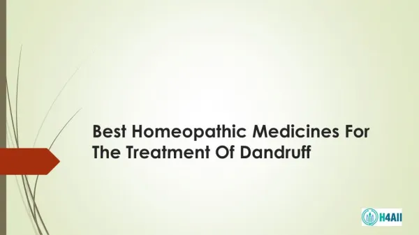Best Homeopathic Medicines For The Treatment Of Dandruff