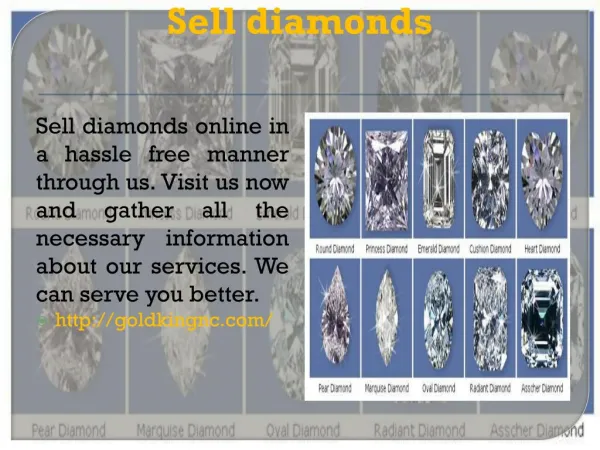 Sell diamonds