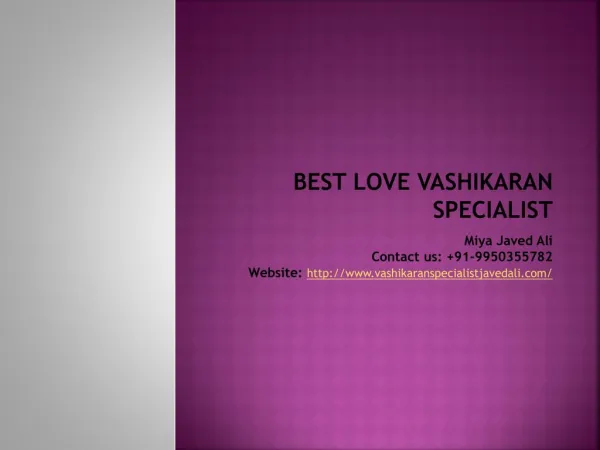 Best Love Vashikaran Specialist