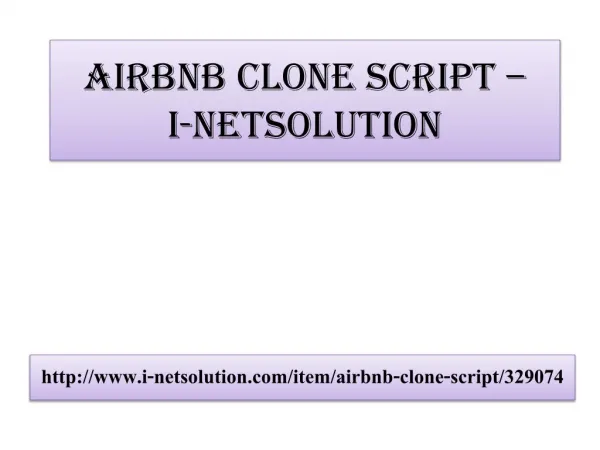 Airbnb Clone Script – i-Netsolution