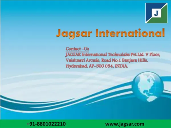 Online Training at Jagsar International