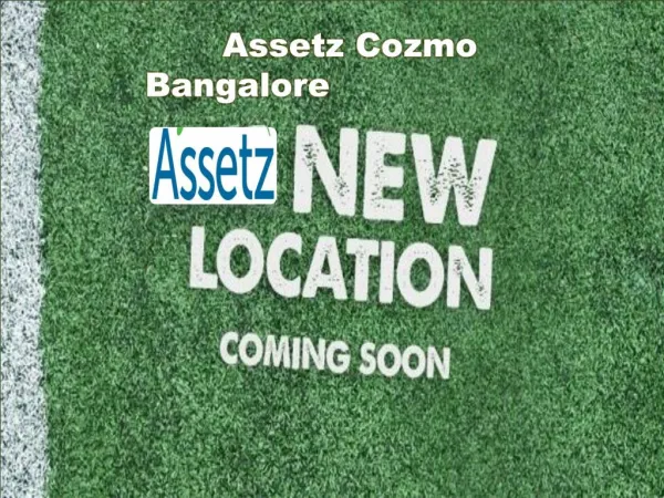 Assetz Cozmo Launch New Project By Assetz Property In Bangalore