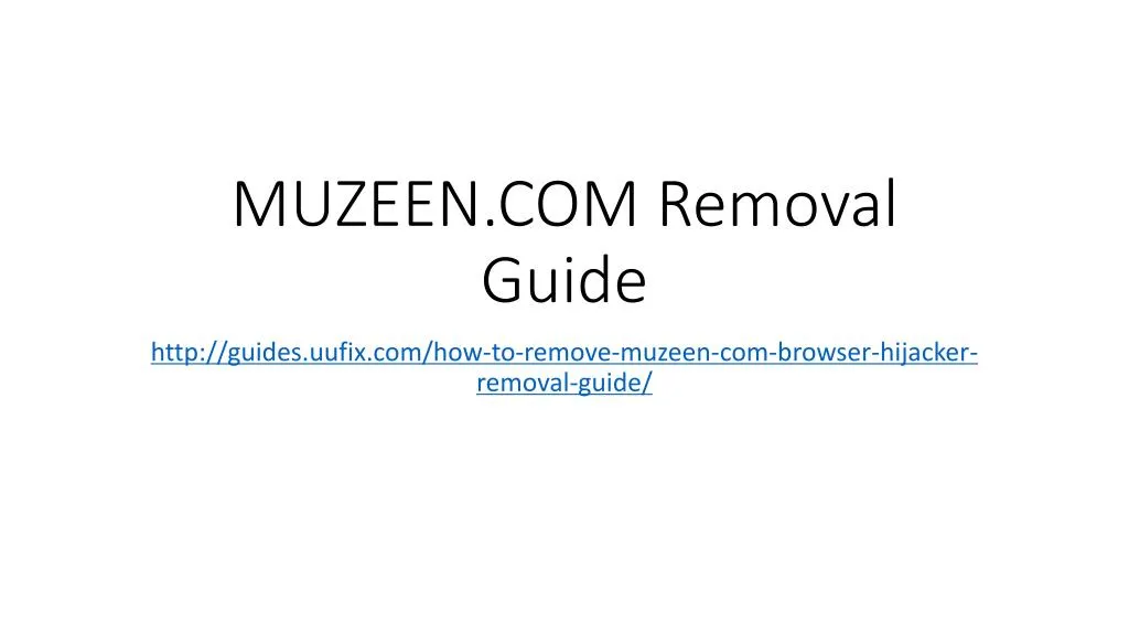 muzeen com removal guide