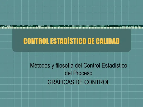 control estad stico de calidad