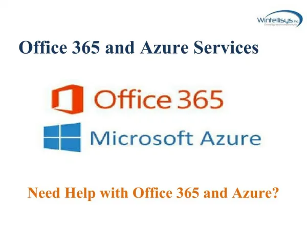 Office 365 and Azure services - Wintellisys