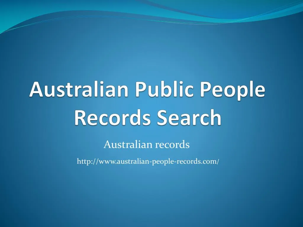 australian public people records search