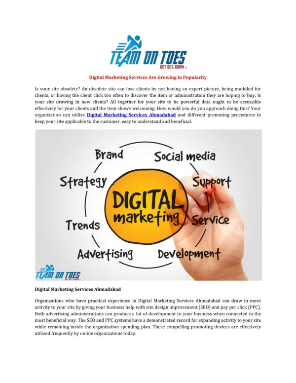 Digital Marketing Services Are Growing in Popularity