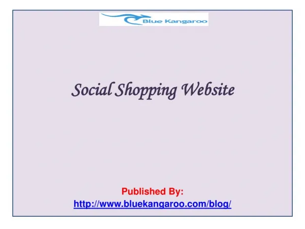 Social Shopping Website