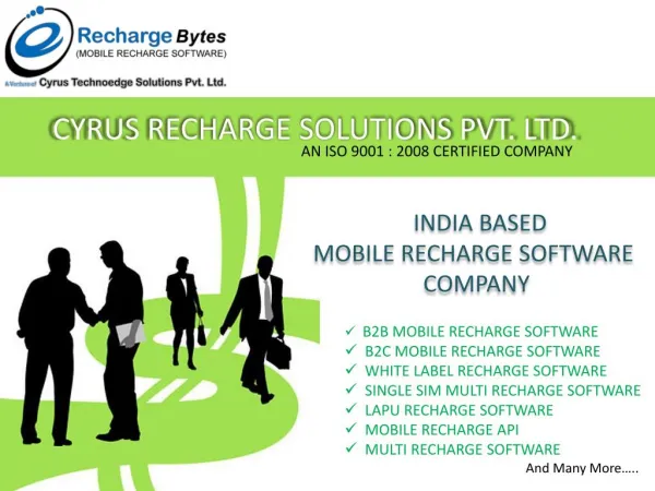 B2B Basic Features for Mobile Recharge Software