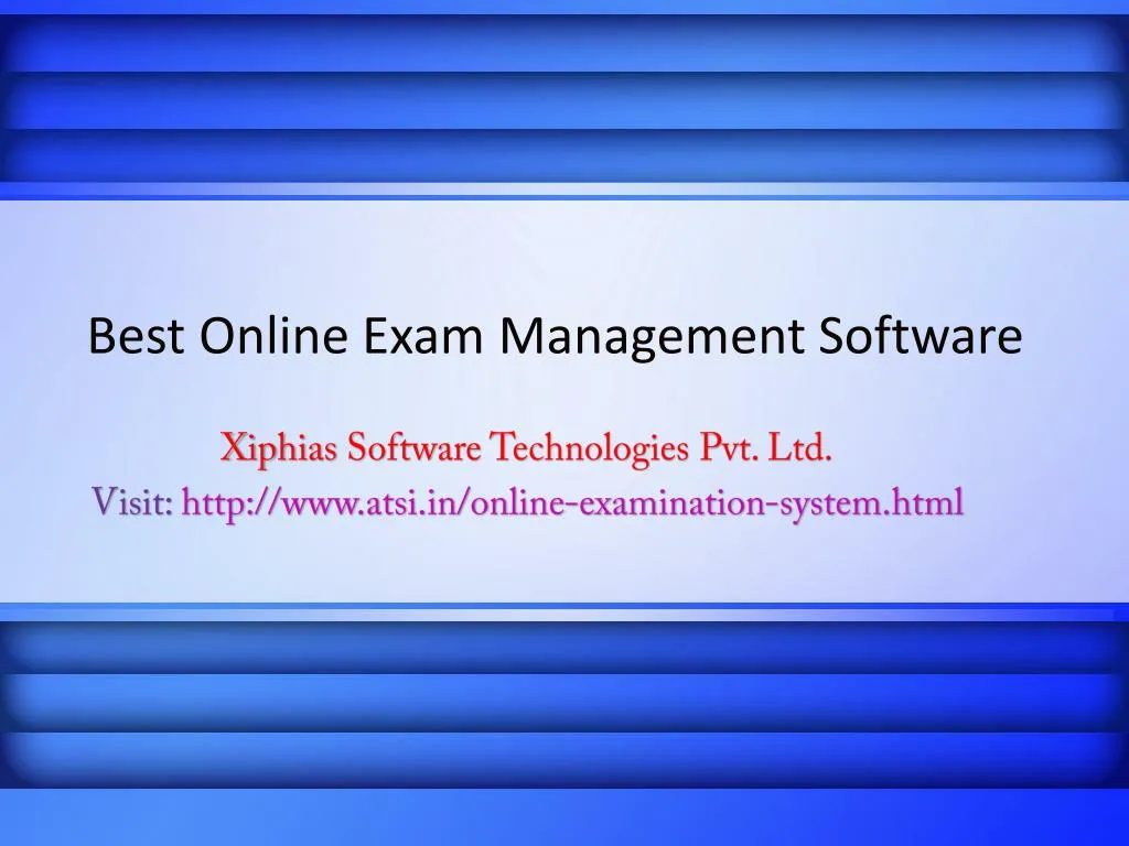 best online exam management software
