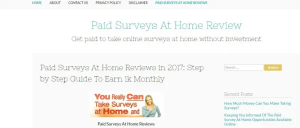Paid Online Surveys At Home Reviews in UK