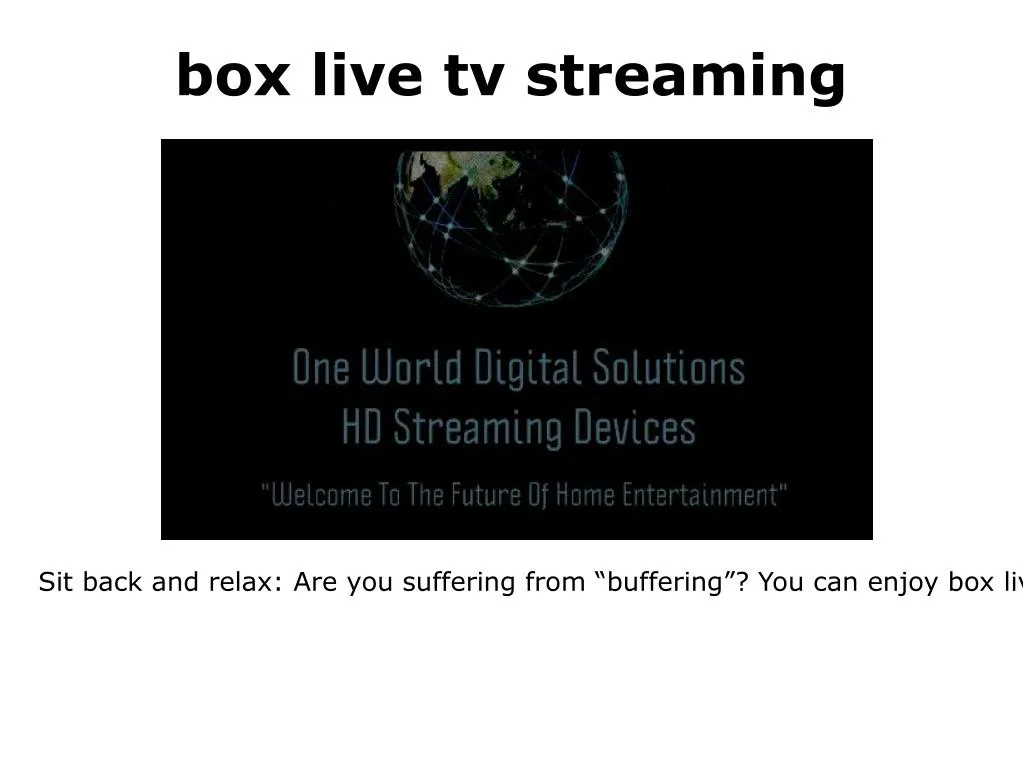 box live tv streaming