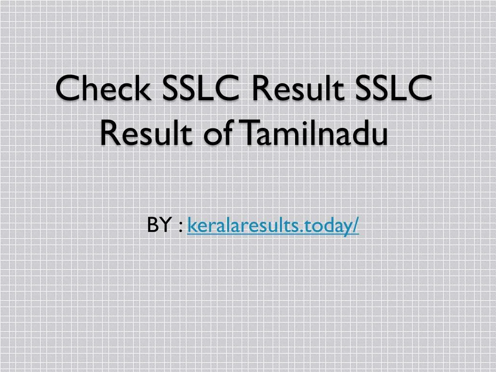 check sslc result sslc result of tamilnadu