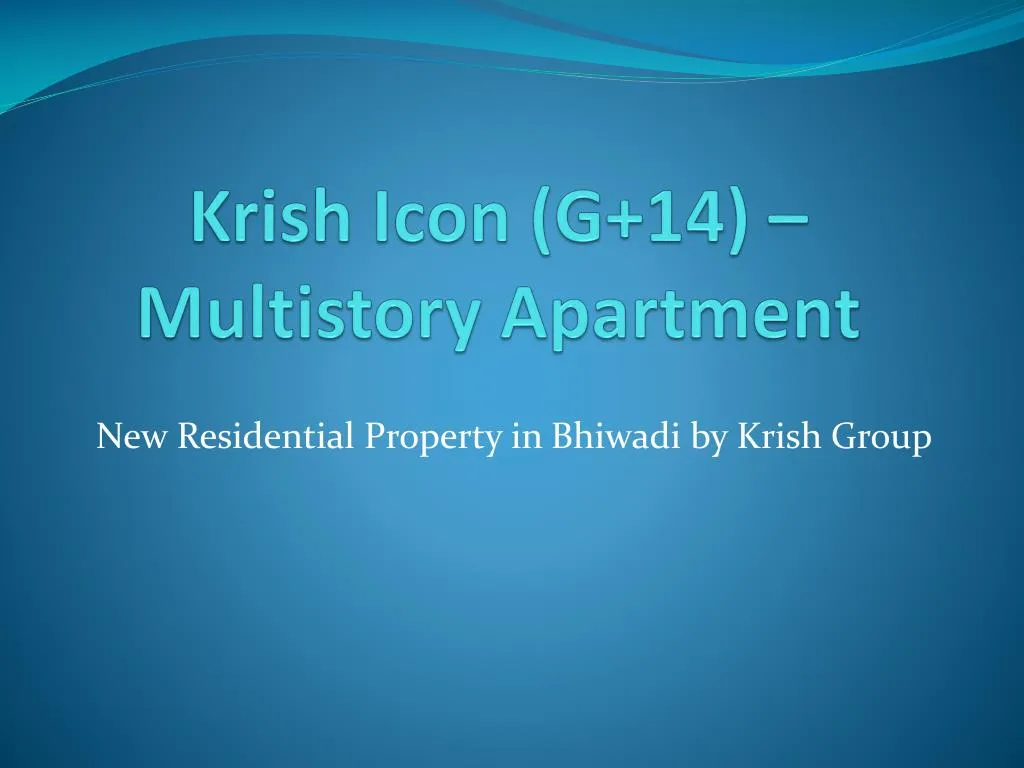 krish icon g 14 multistory apartment
