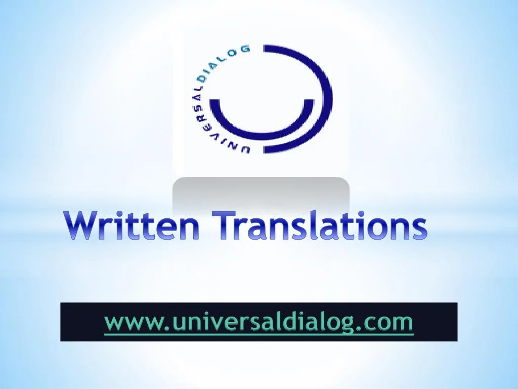 written translations