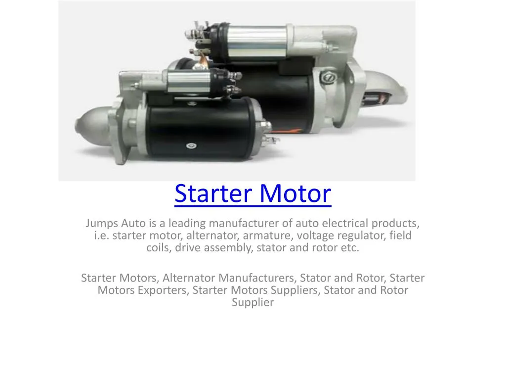 starter motor