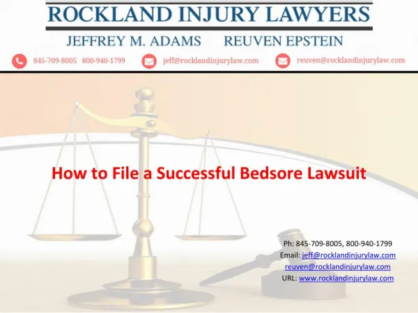 How Do You File a Successful Bedsore Lawsuit?
