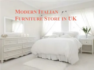 Modern italian furniture store in UK