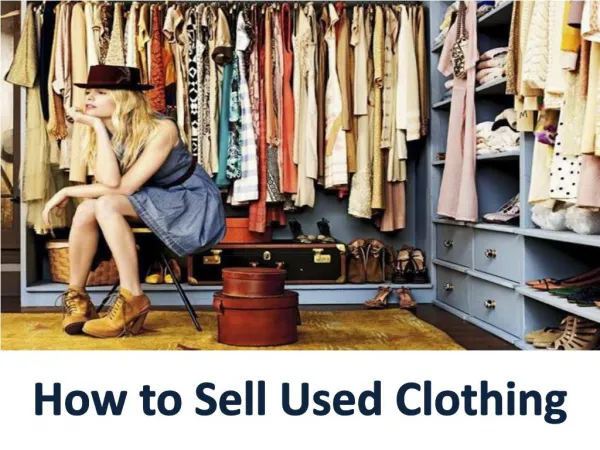 How to Sell Used Clothing