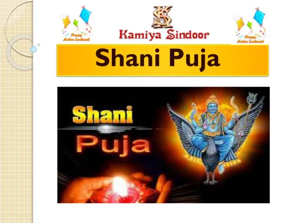 Shani Puja