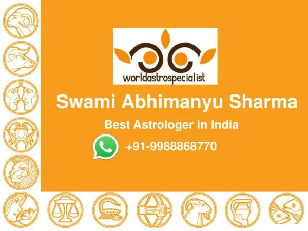 Contact 9988868770 Love Marriage Specialist Astrologer - Swami Abhimanyu Sharma