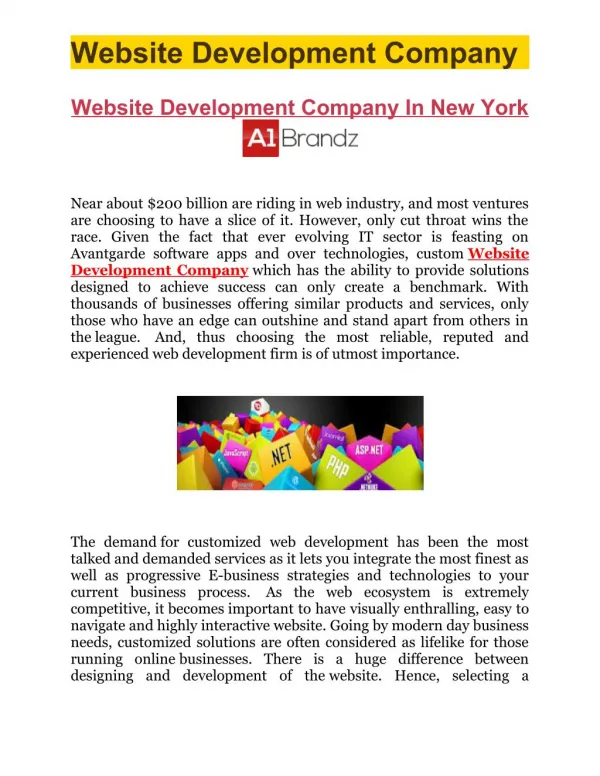 Website Development Company In New York