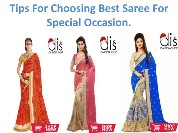 Tips For Choosing Best Sarees For Special Occasions