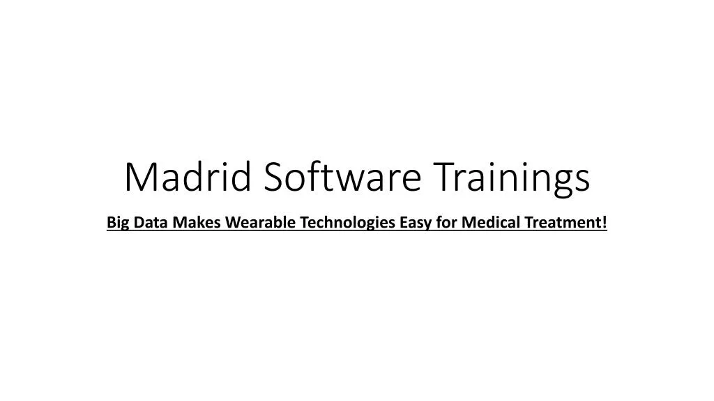 madrid software trainings