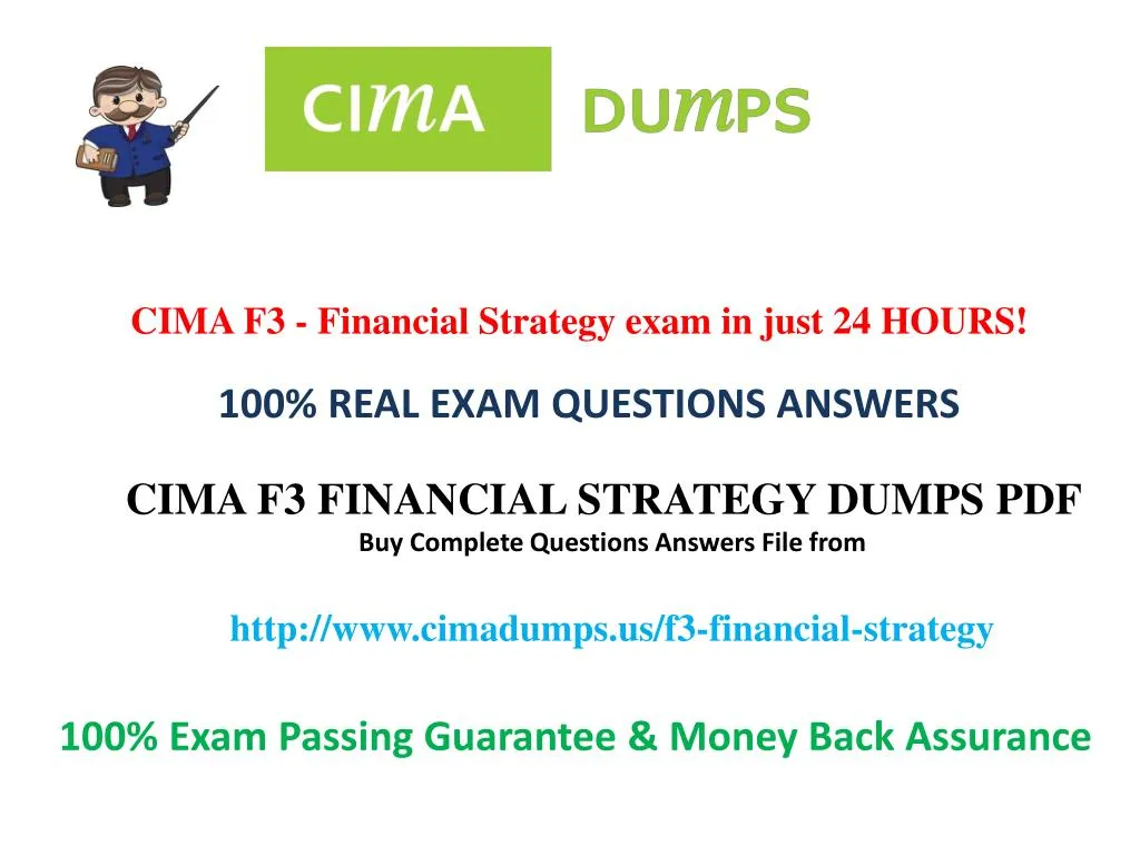 cima f3 financial strategy exam in just 24 hours