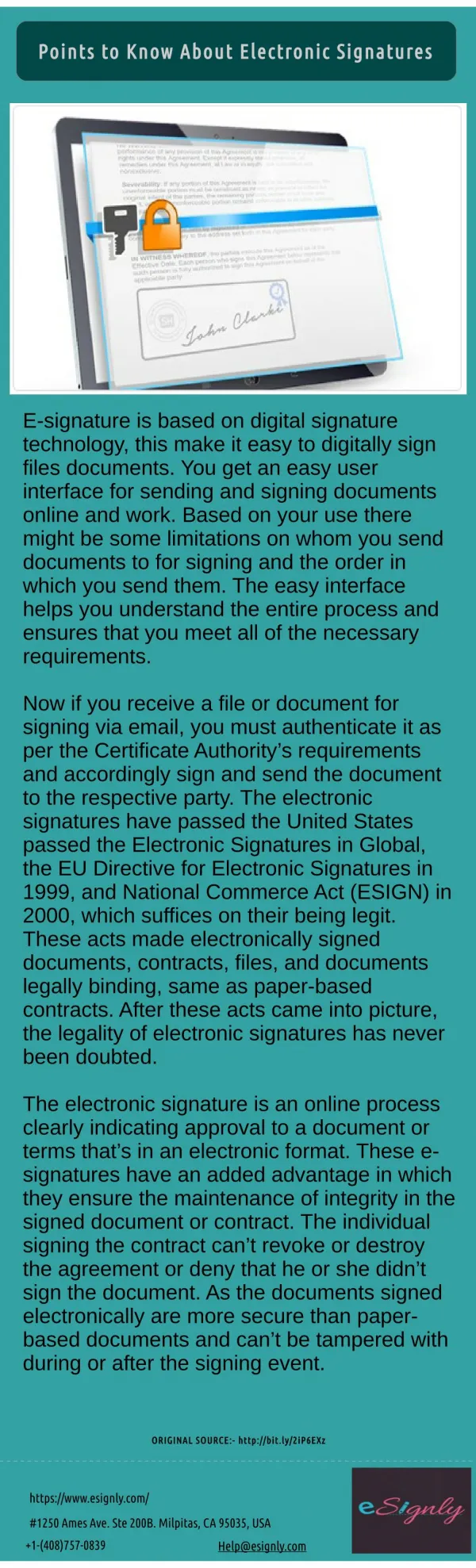 Basic Things About e-Signatures