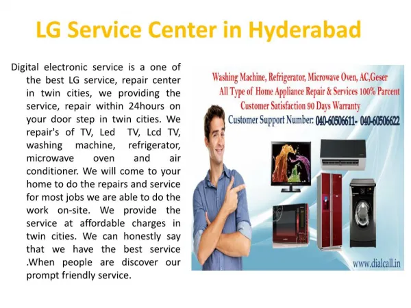 LG Refrigerator Repair Center in Hyderabad