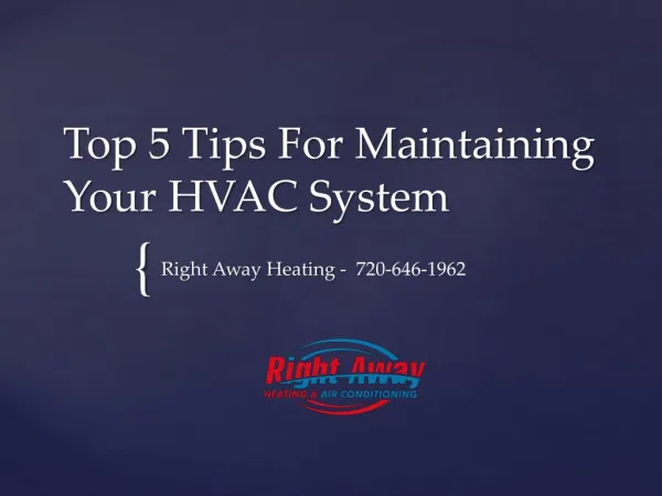 Top 5 Tips For Maintaining Your HVAC System