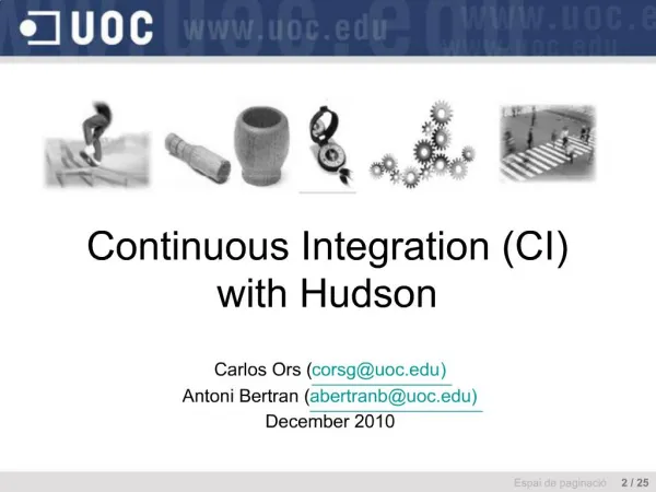Continuous Integration CI with Hudson