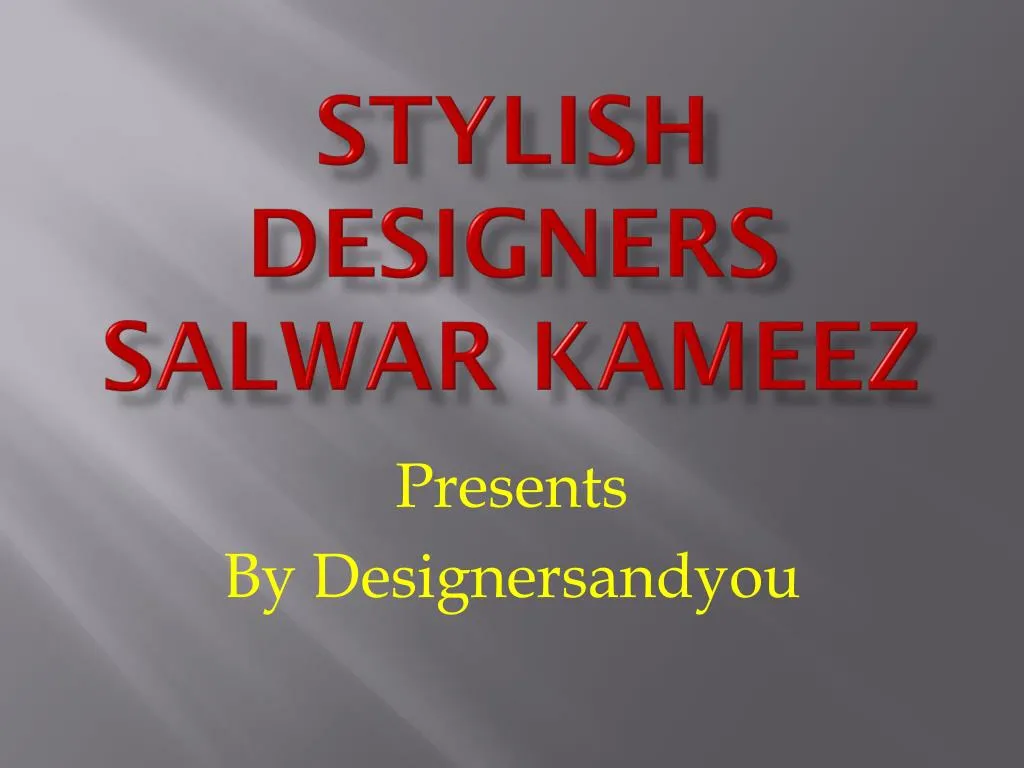 stylish designers salwar kameez