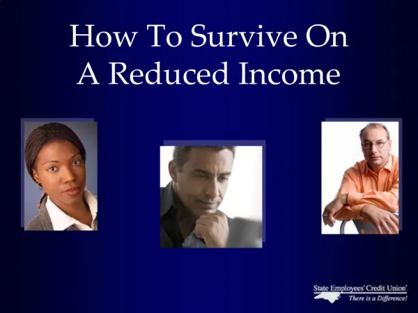 How To Survive On A Reduced Income