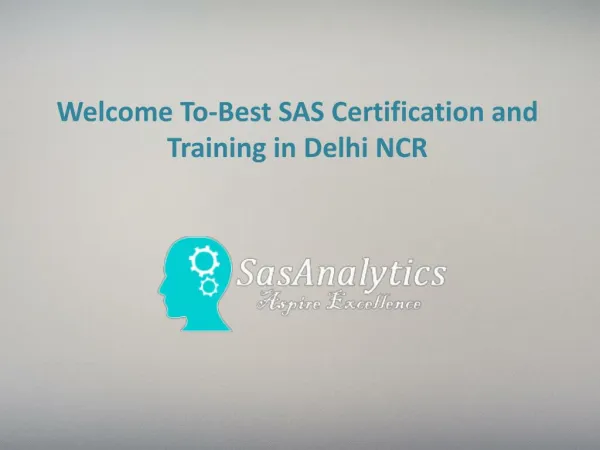 Business Analytics Training Institute in Delhi NCR