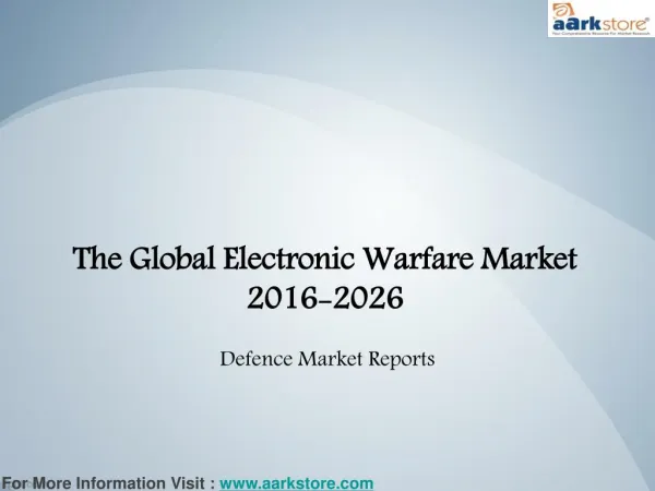 Global Market of Electronic Warfare 2026: Aarkstore