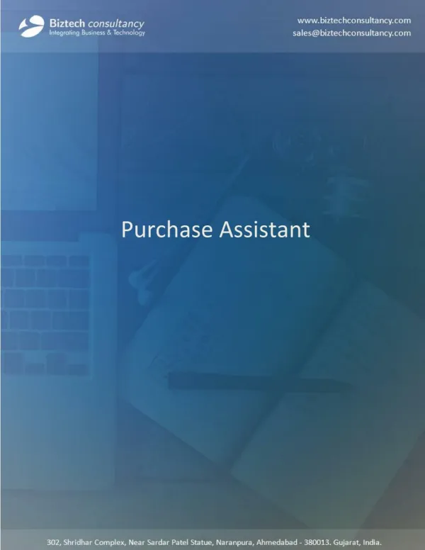 Purchasing Assistant Microsoft Dynamics CRM Plugin