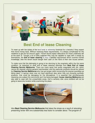 End of Lease Cleaning service Melbourne - slide 1