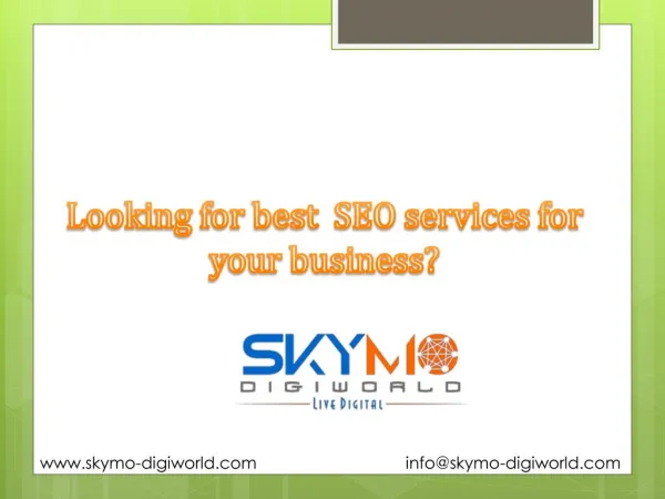 Best SEO Company in Pune, SMO, Internet Marketing |Skymo‏ Digiworld