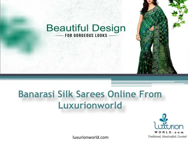 Buy Designer Bandhej Banarasi Saris - Luxurionworld