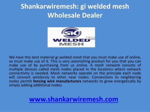 gi welded mesh Wholesale dealer
