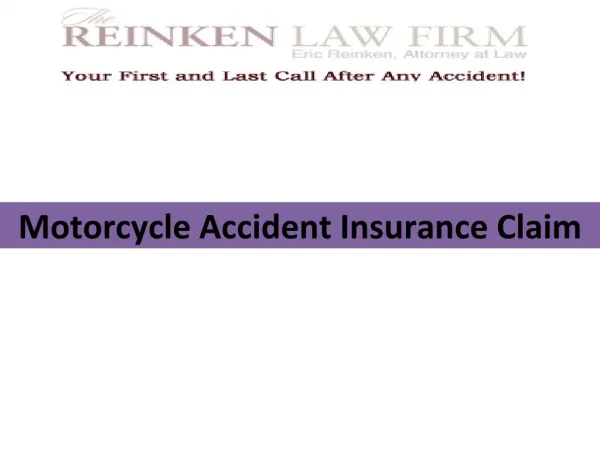 Considerations for a Successful Motorcycle Accident Insurance Claim