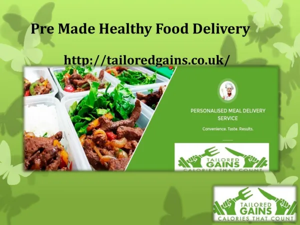 Pre Made Healthy Food Delivery