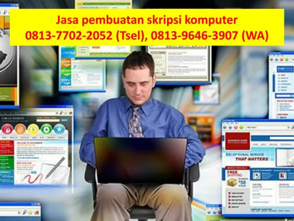 0813-7702-2052 (Tsel), Jasa pembuatan skripsi komputer